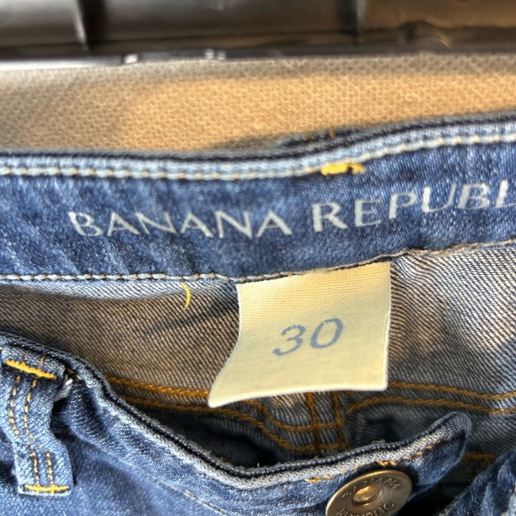 Banana Republic Jeans  Denim Bermuda Shorts Color Blue Size 30 - Picture 4 of 6